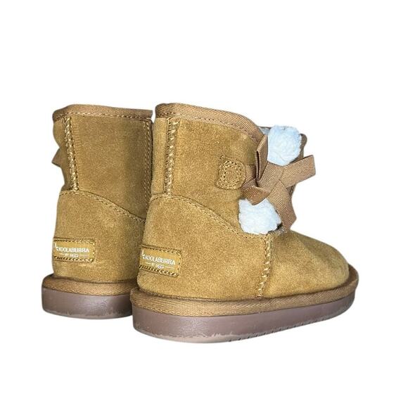 Koolaburra by UGG Victoria Girls Mini Boots Side Zip Size 10 Camel - Picture 4 of 6
